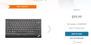 ThinkPad 第二代小红点键盘开卖：售价99美元