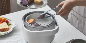 小米有品众筹提篮式饭煲，红星奖简约设计，轻至2.1kg