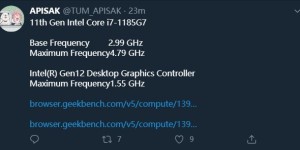 核显性能超越 GTX 1050Ti，英特尔 11 代酷睿跑分曝光