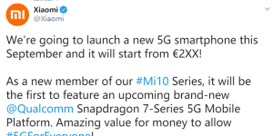 小米海外新品官宣，首发全新骁龙 7 系 5G 平台