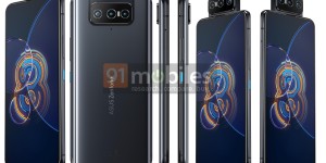 华硕ZenFone 8系列渲染图曝光：翻转摄像头设计亮了