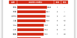 手机品牌满意度排行榜公布：OPPO迈入前三