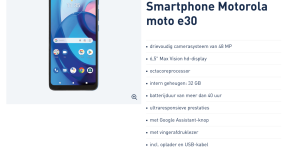 摩托罗拉Moto E30发布：搭载紫光展锐T700，售价746元