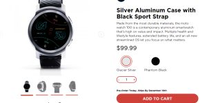 又见Moto智能手表！Moto Watch 100发布，用上了新的OS